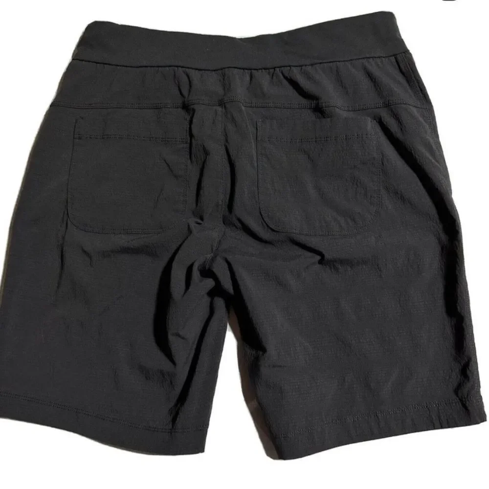 Athleta Shorts Womens 6 Black Trekkie Ripstop Hiking Trails Camping Safari 8